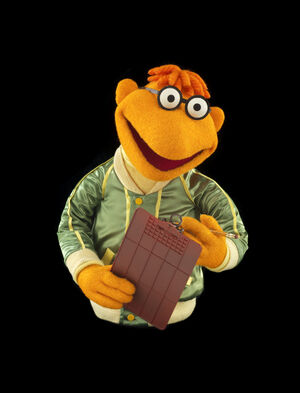 An original Scooter puppet, donated to  in 2013.