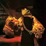 September "Arisfroggle contemplating the bust of a Twerp" Rembrandt van Rijn