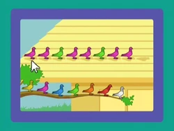 PWMS Pigeonpattern pinkandgreen