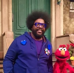 Questlove with Elmo