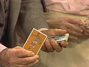 Harlem Globetrotters trading cards in  of Sesame Street.