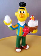 Bert with a chicken and egg