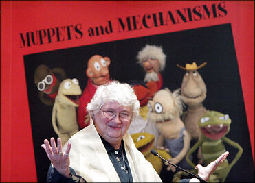 Jane Henson opening the 2006 exhibit Muppets and Mechanisms