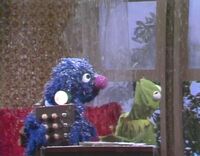 Grover sometimes works as a sales monster.