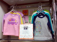 A Japanese store display with Jim Henson Designs merchandise.