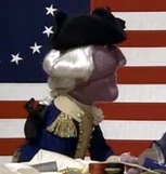 in the Muppet Meeting Film "Great Salespeople in History" performed by Peter Linz