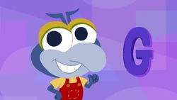 Baby Gonzo presents the letter ("G for Gonzo"), Disney Junior Music: Ready for Preschool video "Letters"