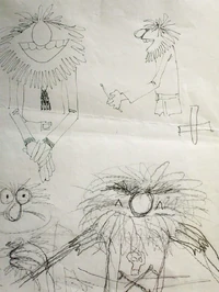 Animal concept sketches by Bonnie Erickson and Jim Henson