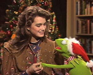 Shields and Kermit in an unidentified Christmas special.