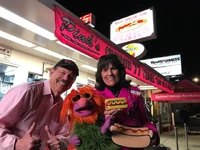 Pink's Hot Dogs in The Muppets and The Muppets Take the Bowl