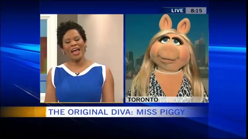 Miss Piggy on Canada AM March 18 2014