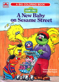 A New Baby on Sesame Street Anne Sikorski cover by Tom Brannon Golden Books 1987