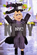 AprilKermit and Piggy as models for KPNY (DKNY)