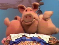 A two-headed pig in the At the Dance segment of episode 306