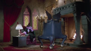 The Count watches TV at home in Follow that Bird.