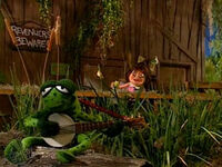 Kermit Parody playing the banjo