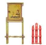 #340 ― Muppets from Space ― Smoking Cabinet and Corner Shelf Set Dressing (sold for $3,500)