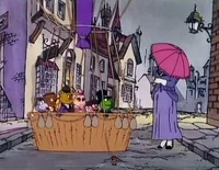 Nanny parasol MB311.jpg (75 KB) A rare full view of Nanny in "Around the Nursery in 80 Days", her face covered with a parasol