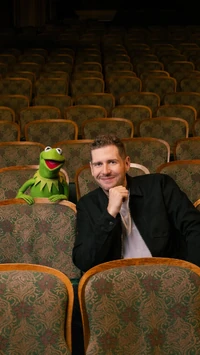 Lake and Kermit in the Broadhurst Theatre