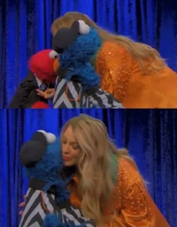 Blake Lively, Elmo, & Cookie MonsterThe Not-Too-Late Show with Elmo episode 107
