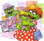 Oscar's young niece Filthomena with her mother