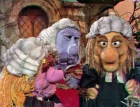 Pa, Ma and Junior Gorg in Fraggle Rock episode "Wembley and the Gorgs"