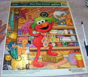 "Elmo Plays Pretend" 1994, Golden (reissue)