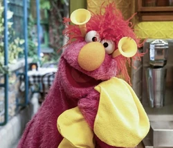 Honker pink fur red hair