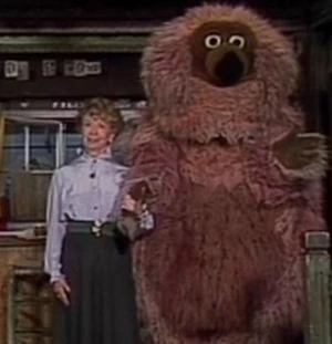 Inge Meysel with Samson