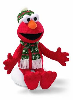 Gund Fun Sesame Street Seasonal Sing Along Holiday Elmo 14" Plush 4037498 