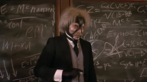 Harvey dressed as Einstein in Farscape: The Peacekeeper Wars