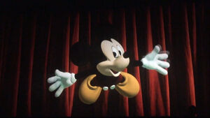 Waldo disguises himself as Mickey Mouse.