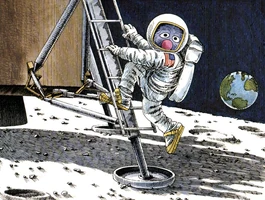 Moon.grover.jpg (102 KB) Grover The Sesame Street 1976 Calendar