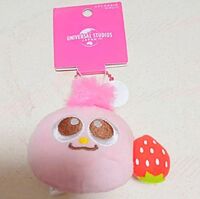 USJ phone mascot-Moppy with strawberry plush