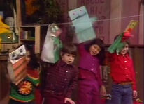 The kids put on a paper bag puppet show in Sesame Street Episode 1531.