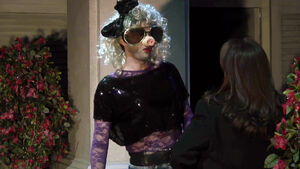 Much Ado David Tennant dressed as Miss Piggy