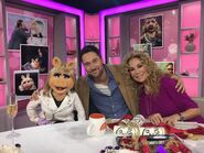 Miss Piggy with Kathie Lee Gifford and guest host Ryan Eggold on December 2, 2016.