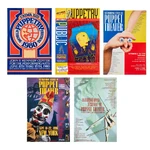 #255 ― Jim Henson ― Five International Puppet Festival Posters (sold for $500)