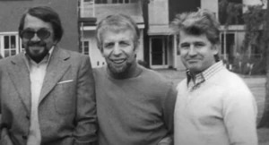 Gottfried Kramer, center, with fellow dubbers  () and  ()