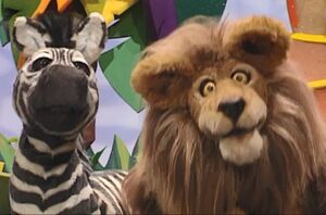 Zebra & Lion