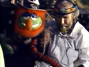Jim Henson performing Dr. Teeth in the 1990 special The Muppets at Walt Disney World.