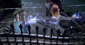 Walter gets electrocuted in The Muppets