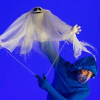 Peter Linz performing a ghost for Muppets Haunted Mansion
