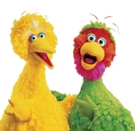 Abelardo Montoya and Big Bird