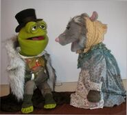 Doc Bullfrog and Penelope Possum puppets