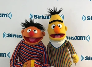 Ernie and Bert in the studios in November 2017