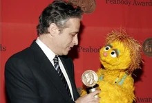 Kami with Jon Stewart at the 2005 celebration.