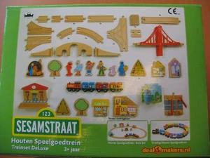 Wooden trainset in its original box
