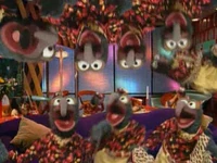 Gonzo in Muppets Tonight episode 207 singing "Dancing with Myself"