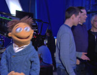 On Set with Walter"Puppeteer"/himself (with Eric Jacobson and Matt Vogel)